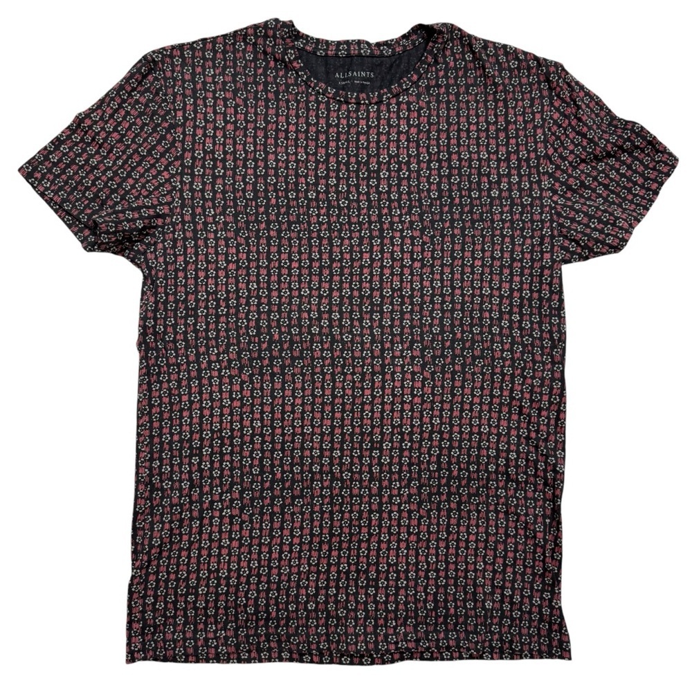 All Saints Cotton Hanga SS Crew T-Shirt Size XS Made In Portugal
